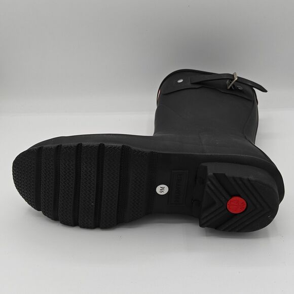 Hunter Original Short-O Boot Women's Waterproof Rain & Farm Boots (Matte Black) - Picture 6 of 6